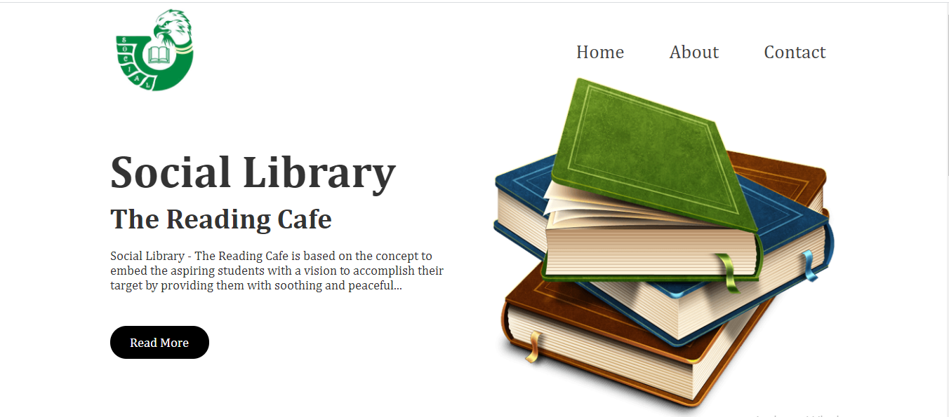 SOCIAL LIBRARY SITE | FRONT END DEVELOPMENT